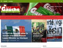 Tablet Screenshot of lepartidegauche.fr