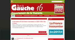 Desktop Screenshot of 16.lepartidegauche.fr