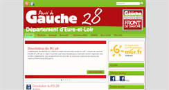 Desktop Screenshot of 28.lepartidegauche.fr