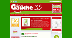Desktop Screenshot of 33.lepartidegauche.fr