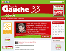 Tablet Screenshot of 33.lepartidegauche.fr