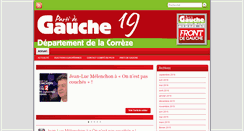 Desktop Screenshot of 19.lepartidegauche.fr