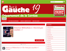 Tablet Screenshot of 19.lepartidegauche.fr