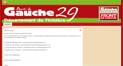 Desktop Screenshot of 29.lepartidegauche.fr