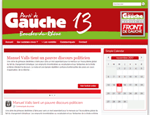 Tablet Screenshot of 13.lepartidegauche.fr